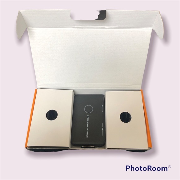 KVM Switch HDMI 2 Port Box,ABLEWE USB and HDMI Switch for 2 Computers - Picture 3 of 4